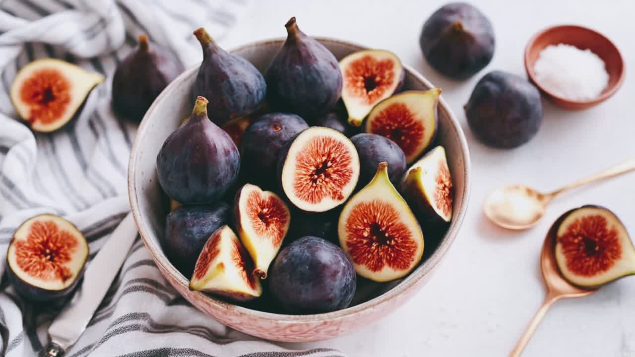 Figi freschi in una ciotola