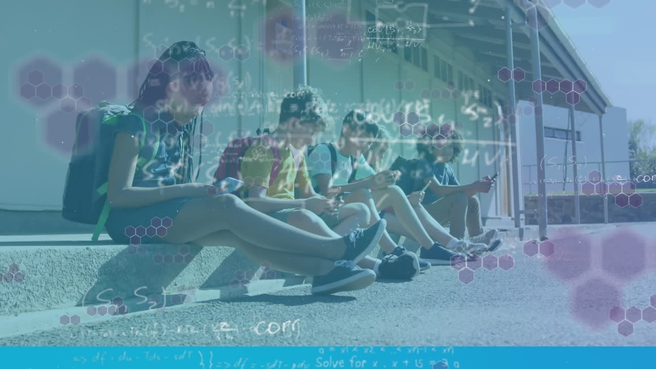 스마트 폰을 사용하는 학교 학생들을 대상으로 수학 수식의 애니메이션