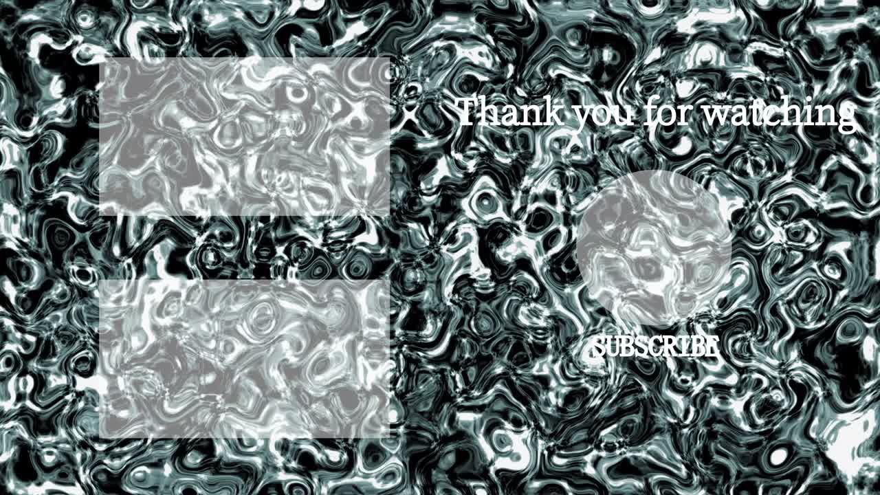 Liquid metal moves end card ending screen motion graphics