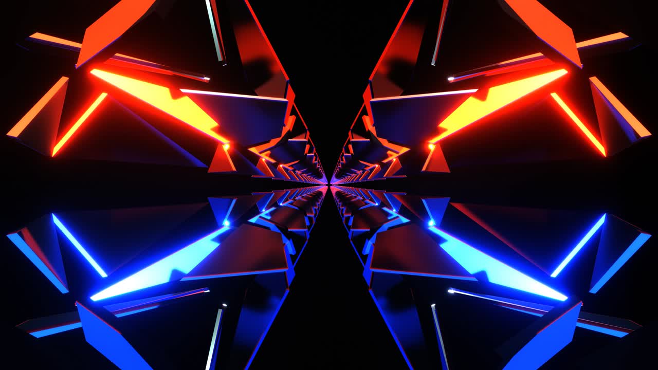 ambiente di fantascienza a loop 4k. loop di animazione astratta