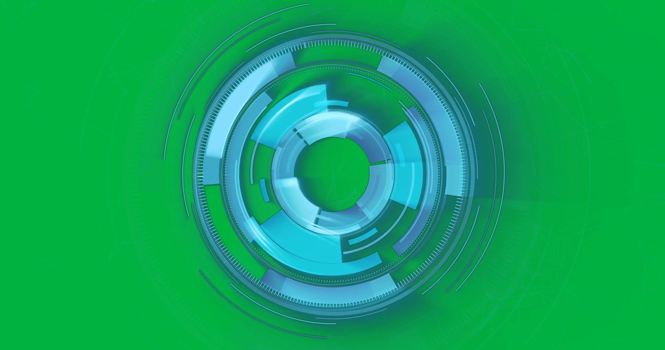 Animation of scopes scanning on transparent background