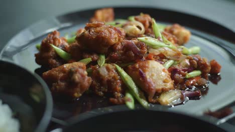 asian cuisine, spicy chicken stir-fry