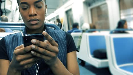 millenial texting while on the train