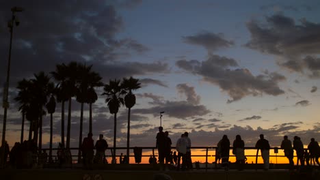 Spectators-at-a-Skate-Park-at-Sunset