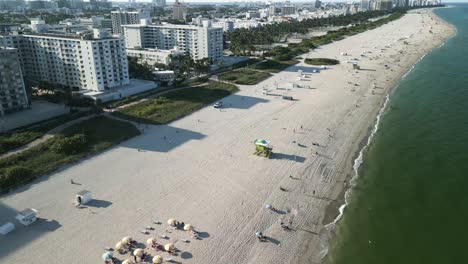 imágenes aéreas de miami south beach, florida