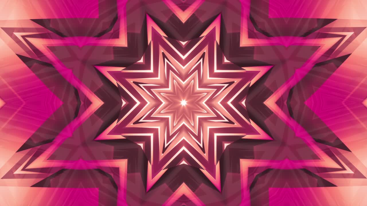 futurista, elegante y moderno fondo de corredor de caleidoscopio sin fisuras - minimalismo hipnótico color magenta de neón cibernético - psychill melódico relajante, música de vj chillout de lapso de tiempo