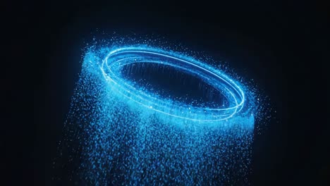 Abstract Blue Light Portal