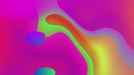 holographic red and violet liquid flowing waves abstract motion graphic design video fluid waves