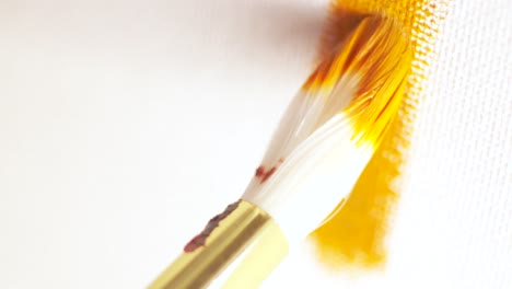 painting with yellow brushstroke