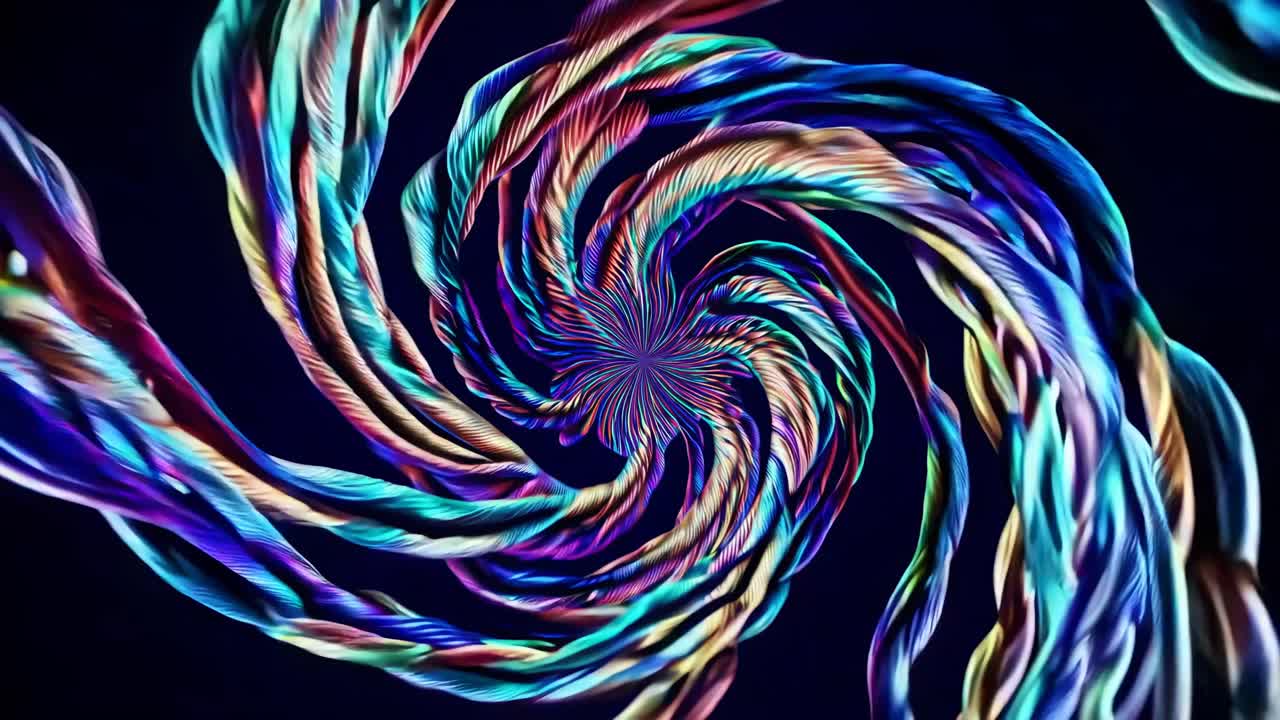 diseño de espiral abstractamente colorido