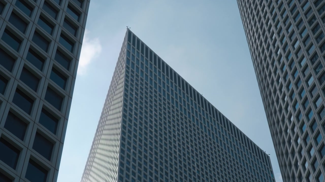 Edifícios modernos de grande altura.