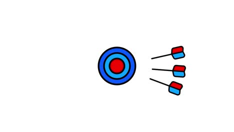 target with darts hitting bullseye icon
