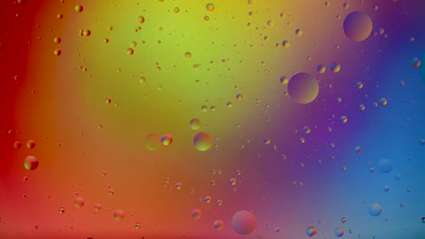 burbujas abstractas de colores