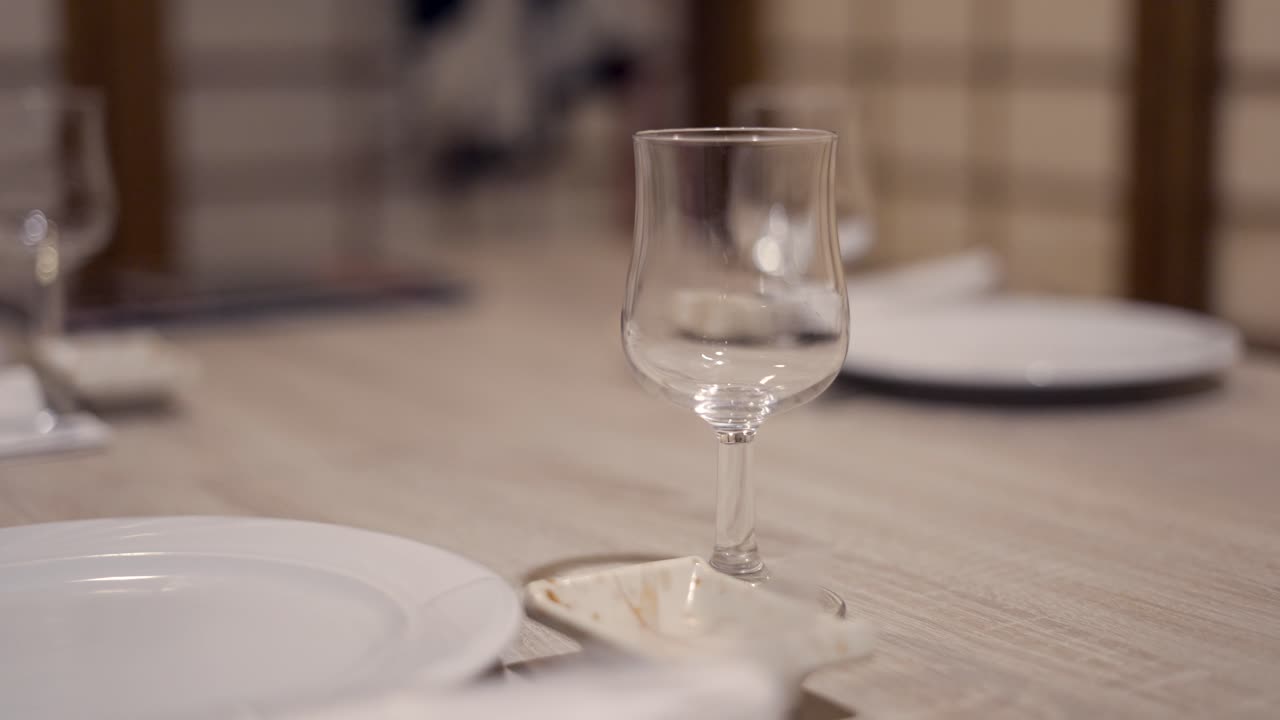 Empty Table Setting in a Japanese Restaurant
