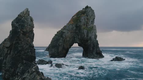 crohy head in donegal ireland ocean waves on rocks