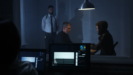 interrogation room scene