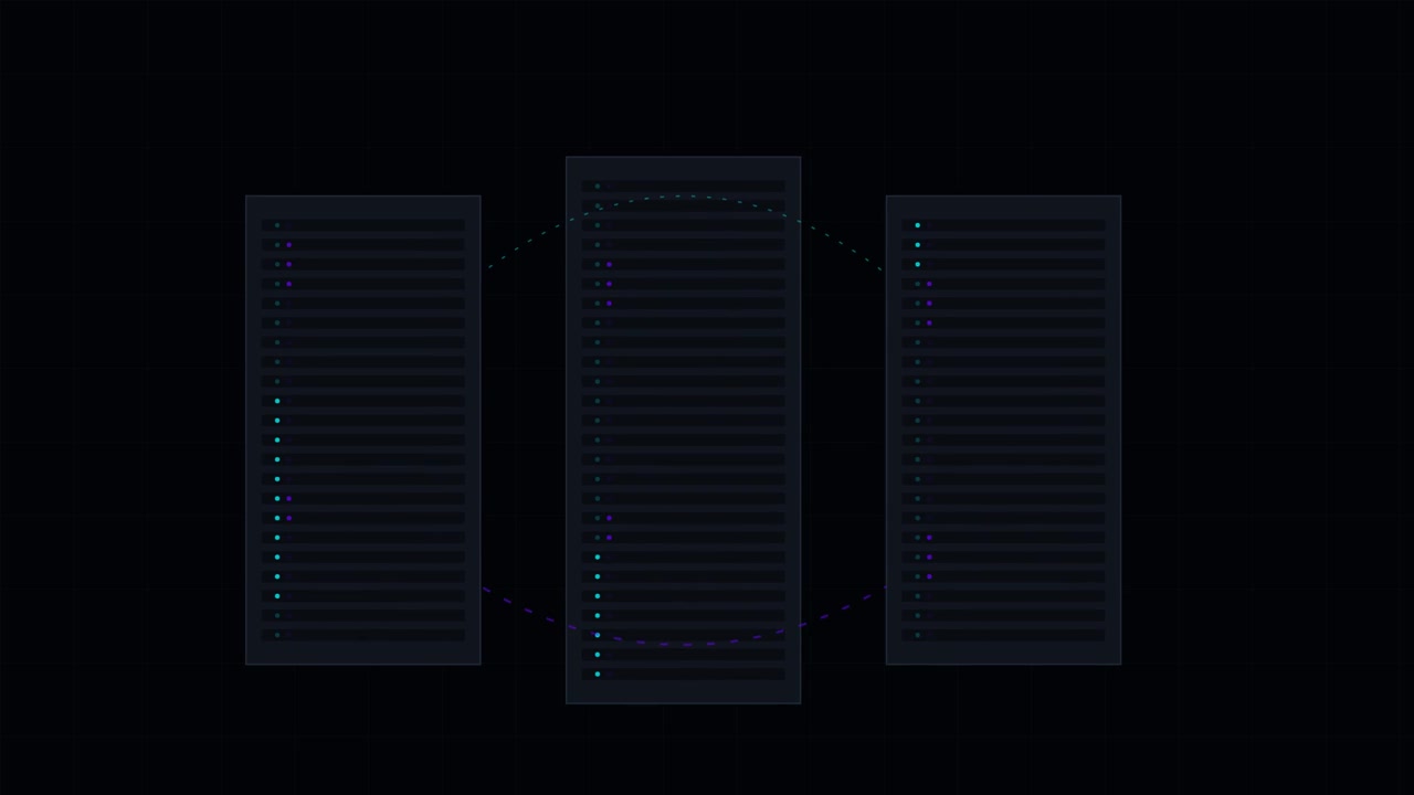 Digital dataoverføring mellom serverrack