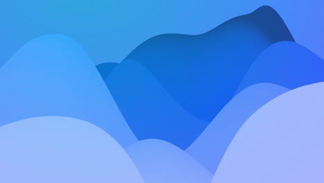 abstract en bucle 4k bg, superficie con olas. gradiente azul líquido de pintura con brillo interno forma colinas o picos que cambian suavemente en ciclo. hermosas transiciones de color.