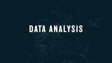 data analysis with polygonal connecting dots and lines
