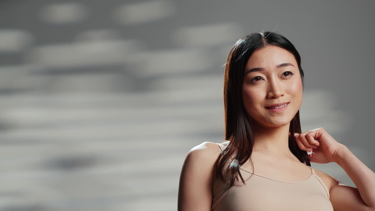 아름다운 아시아 여성의 초상화