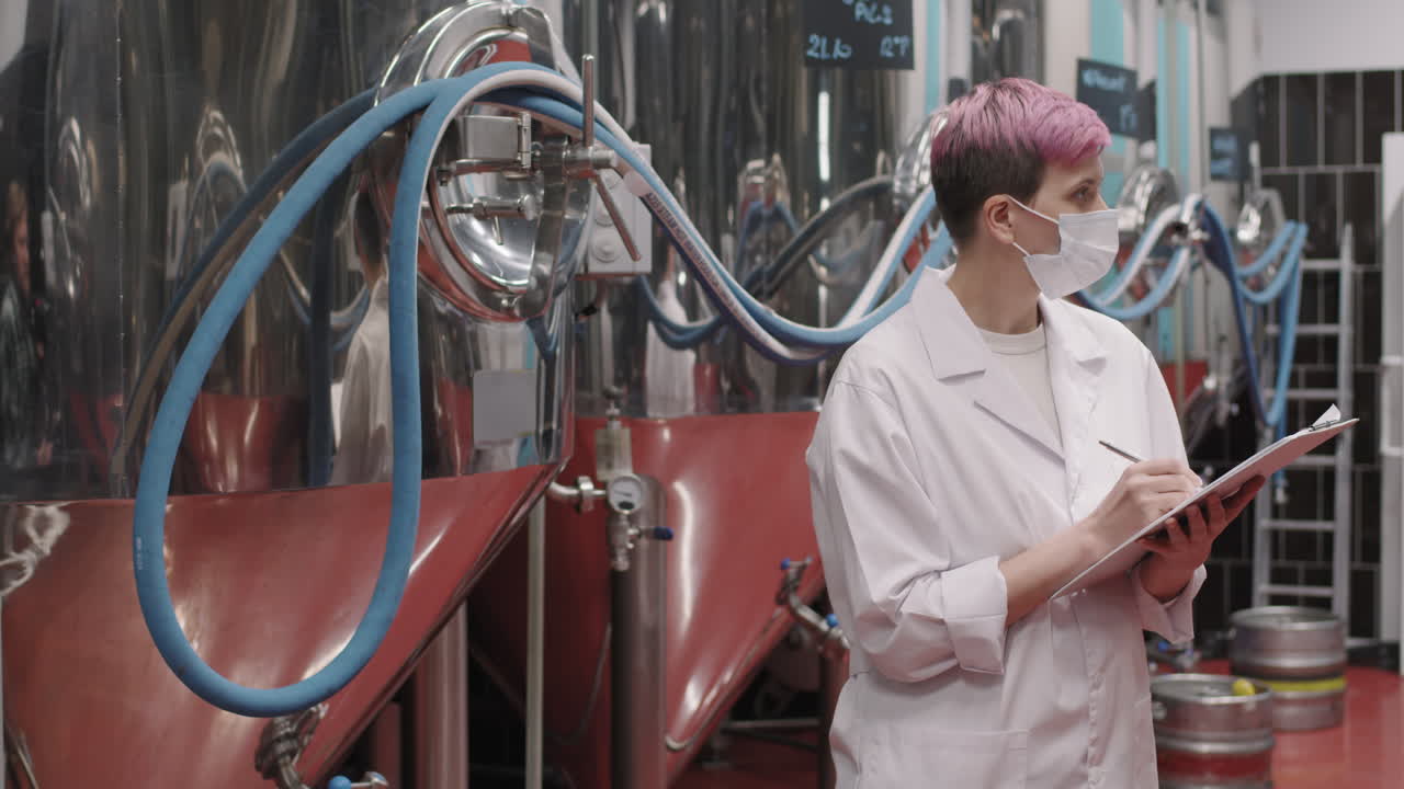 Brewery Supervisor Controlling Production Process