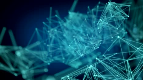 abstract background dotted and connection line with glow and blur effect for technology concept 4k uhd