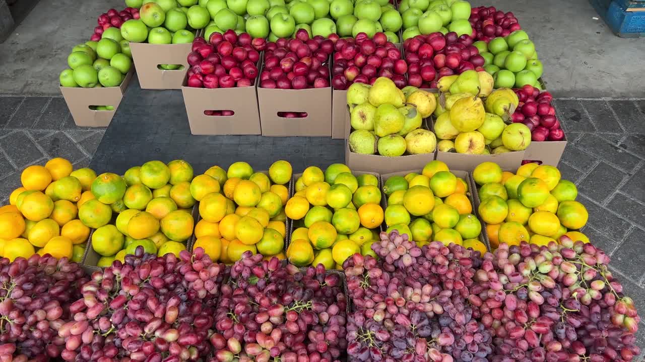 Fruit op de lokale boerenmarkt