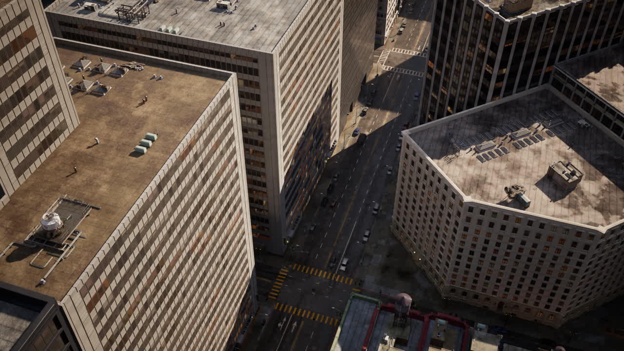 vista aérea de un paisaje urbano