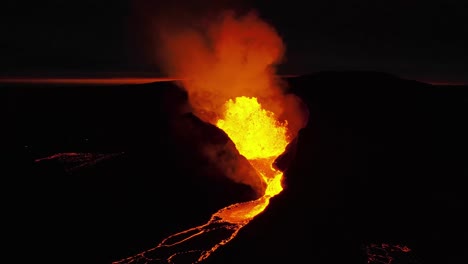 iceland fagradalsfjall volcano eruption aerial drone