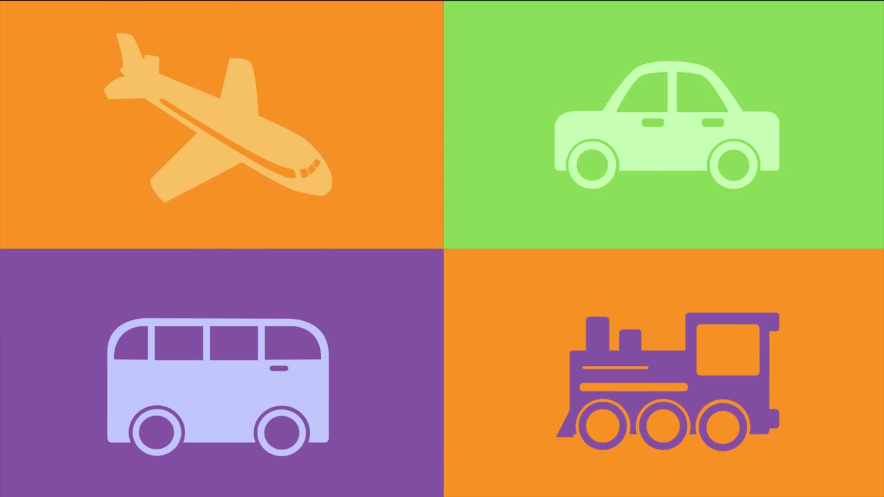 Set di icone tecnologiche per l'Internet delle Cose automobilistico