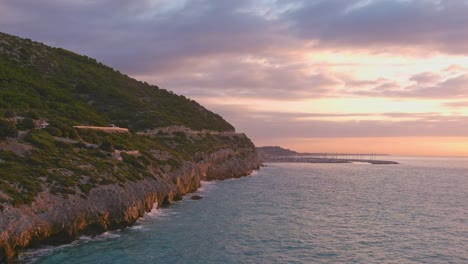 vista aérea de la costa del garraf