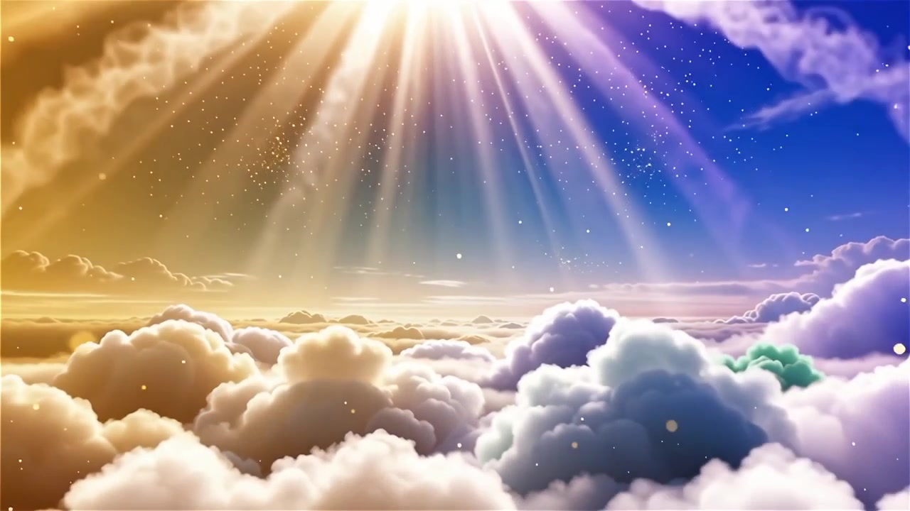 Sfondo di Adorazione Cristiana con Luce Celeste