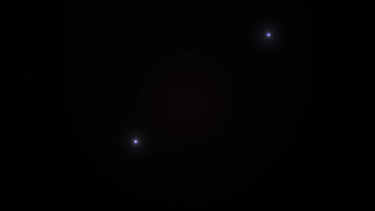 Abstract Light Flares Moving Across a Dark Background