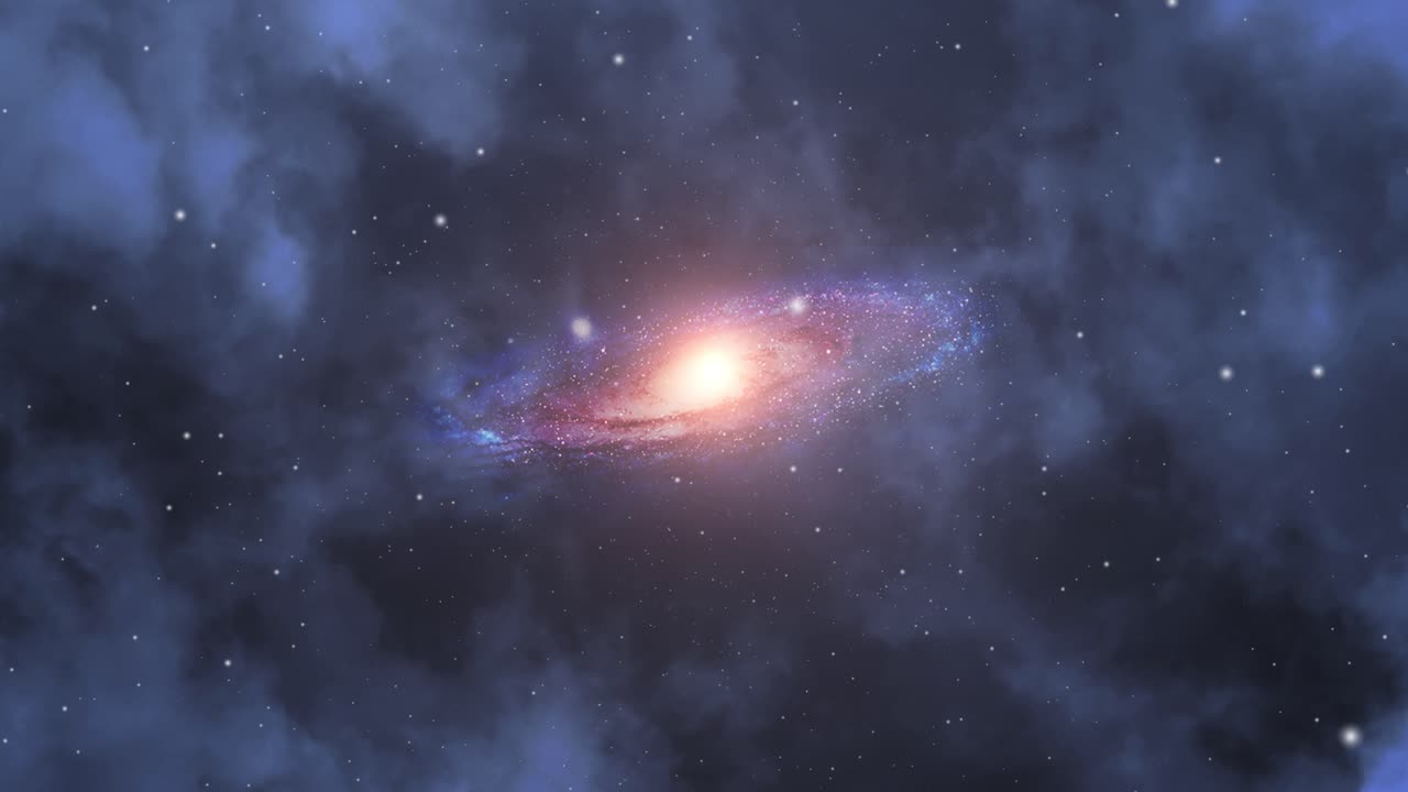 la galaxia de la vía láctea flotando en el universo