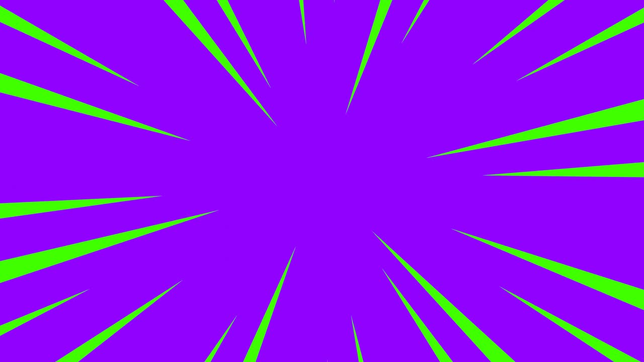 fondo de línea de anime radial púrpura y verde.