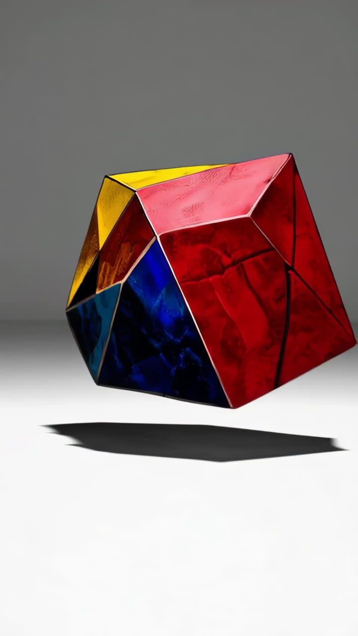 Vibrant Geometric Abstract Sculptures