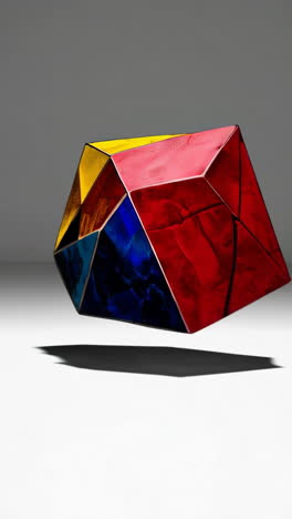 vibrant geometric abstract sculptures