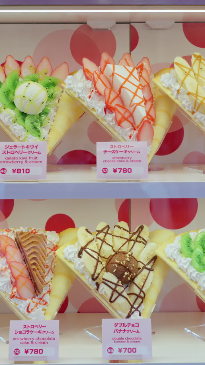 A dog cafe sign on the Takeshita shopping street in daylight in Tokyo, Japan. Vertical