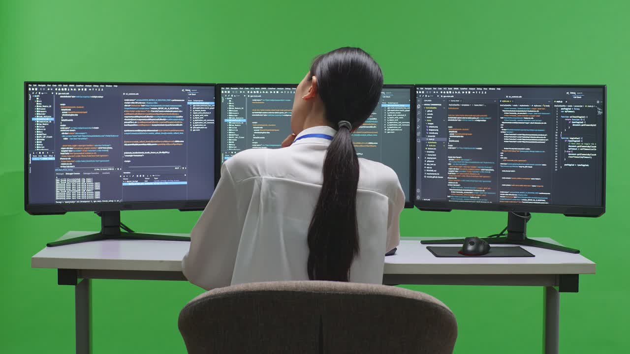Woman Programmer at Work