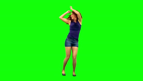 Young-brunette-woman-dancing-in-slow-motion