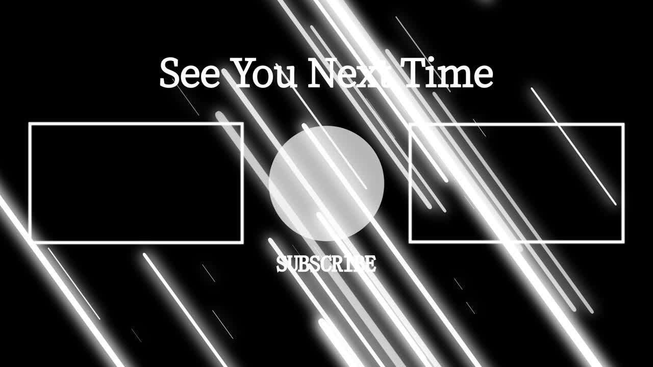 객체 조명 엔드 카드 엔딩 스크린 모션 그래픽