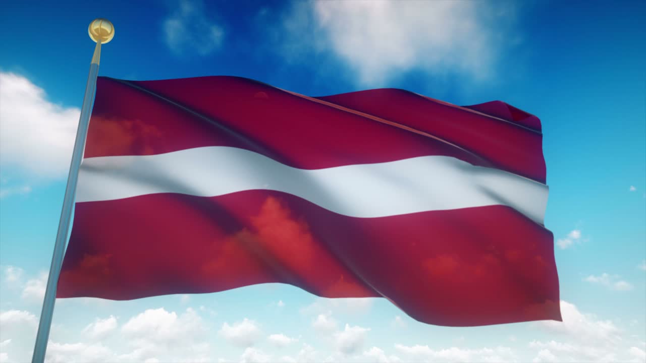 4k 고도로 상세한 라트비아의 발 loopable