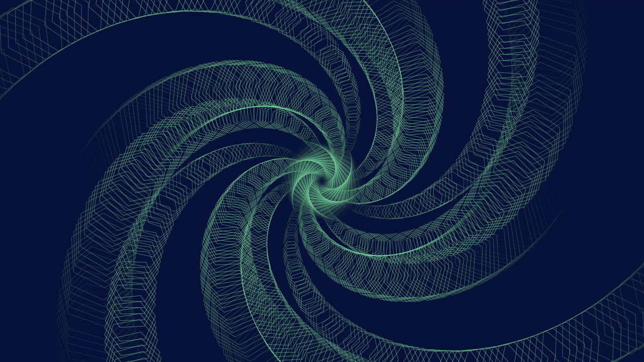 螺旋和螺旋在黑暗太空中的未来线