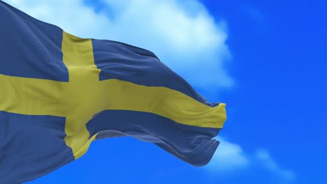 seamless loop of sweden flag.