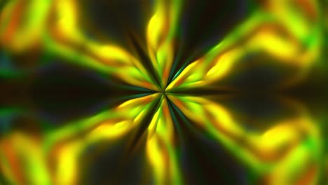 computer generated background futuristic kaleidoscope of multicolored merging spots. 3d rendering