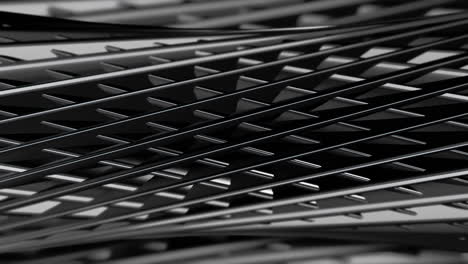abstract geometric metal pattern