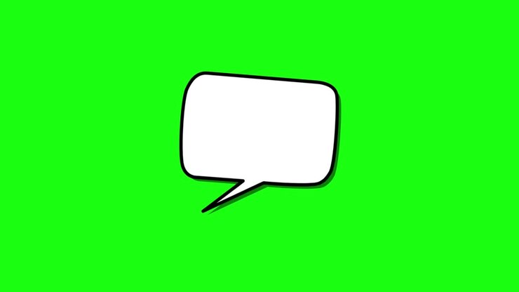 Green screen background animated speech bubble transparent animation bubbles talking