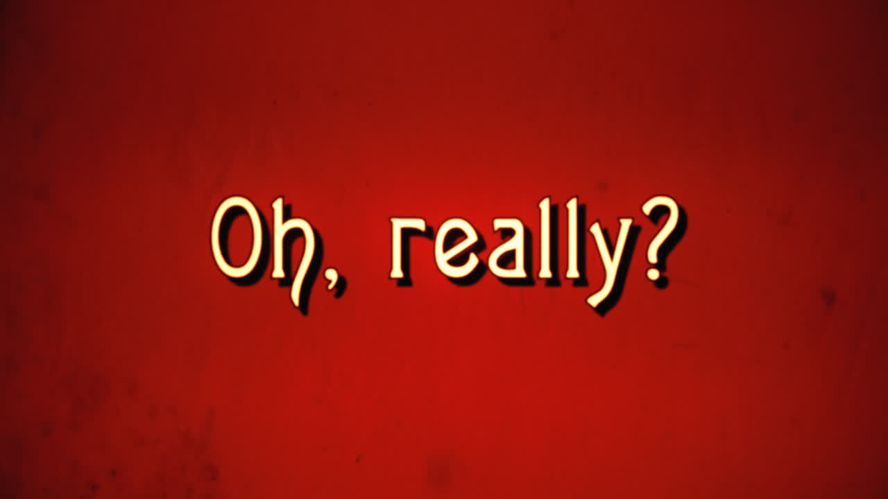 문자 메시지, 멋진 레트로 폰트, 1970년대 손상된 영화 스타일, 글자 확대 애니메이션으로 나타납니다.