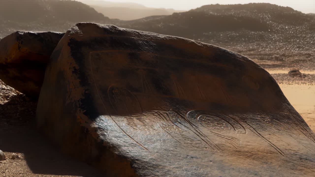 Ancient Petroglyphs in the Desert