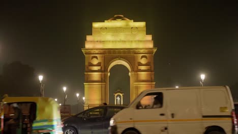 India-gate-changing-light